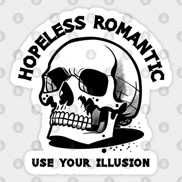 HOPELESS ROMANTIC Sticker by artslaves
